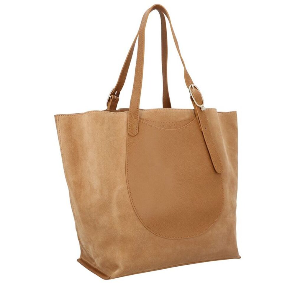 Longchamp Complice Xl Leather Tote, Brown - Picture 3 of 6